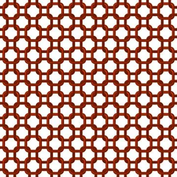 Seamless  pattern  of ring armour scale Stock Illustration