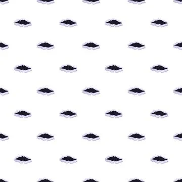 Seamless pattern of ripped paper holes on white background Illustrazione stock