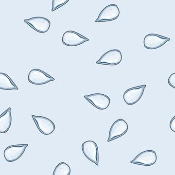 Seamless pattern ripple water drops cartoon vector 스톡 일러스트