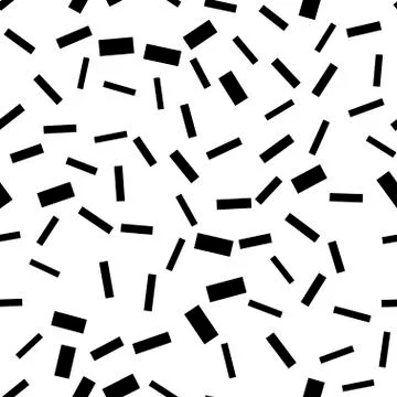 Seamless pattern risks black rectangles on white background Illustrazione stock