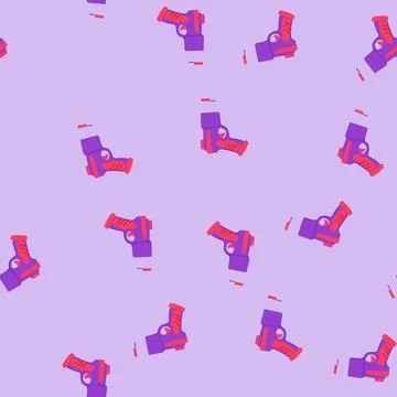 Seamless pattern rival nerf gun toy cartoon vector 스톡 일러스트