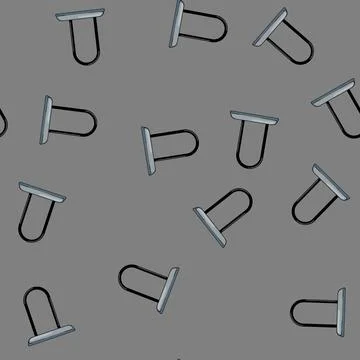 Seamless pattern road bicycle lock cartoon vector Stock Illustration