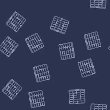 Seamless pattern road drain cover grid maintaining urban infrastructure 스톡 일러스트