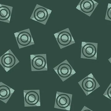 Seamless pattern road drain cover displaying concentric circle pattern 스톡 일러스트