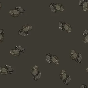 Seamless pattern rock aquarium stone cartoon vector Stock Illustration