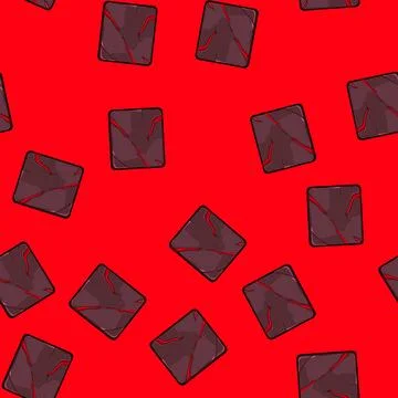 Seamless pattern rock lava game button cartoon vector Illustrazione stock