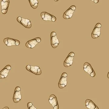 Seamless pattern rock pebble stone cartoon vector Stock Illustration