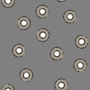 Seamless pattern rock stone button cartoon vector イラスト素材