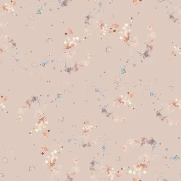 Seamless pattern of rocks, stone and splashes. Watercolor hand illustration on 스톡 일러스트