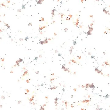 Seamless pattern of rocks, stone and splashes. Watercolor maritime hand 스톡 일러스트