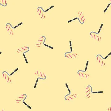 Seamless pattern roll roller paint cartoon vector 스톡 일러스트