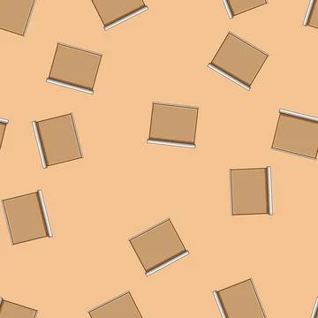 Seamless pattern Roller blind offering privacy and light control Stock Illustration