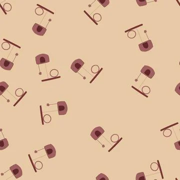 Seamless pattern room cat house cartoon vector Illustrazione stock