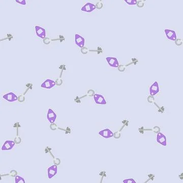 Seamless pattern room door key hotel cartoon vector Stock Illustration