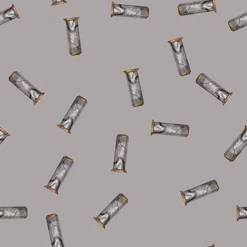 Seamless pattern room marble vase cartoon vector 库存插图