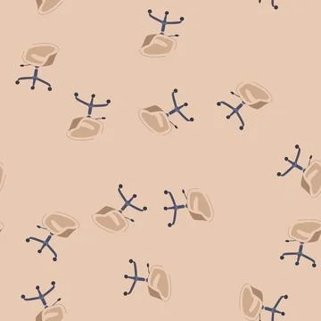Seamless pattern room office chair cartoon vector 스톡 일러스트