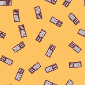 Seamless pattern room server rack cartoon vector Stock Illustration