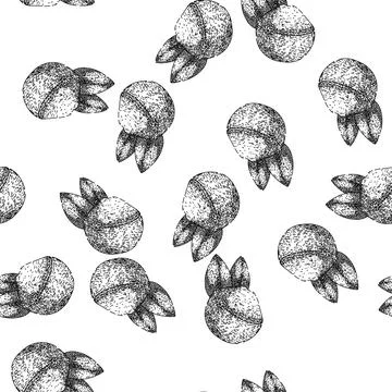Seamless pattern root turmeric sketch hand drawn 库存插图