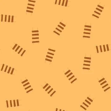 Seamless pattern rope ladder reaching up, climbing success and challenge 스톡 일러스트