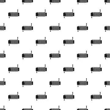Seamless pattern with rope spool winding background Stock Illustration