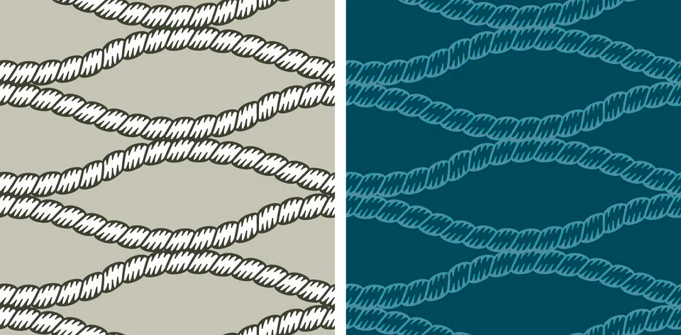 Seamless pattern, ropes Stock Illustration