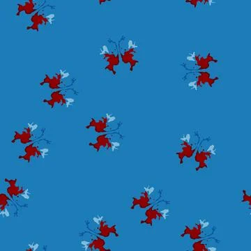 Seamless pattern Rorschach inkblot psychological test concept Stockillustratie