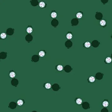Seamless pattern rose compass cartoon vector 스톡 일러스트