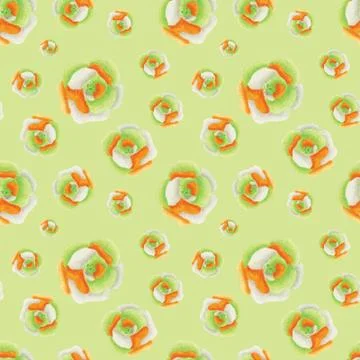 Seamless pattern with rose flower Stock Illustration