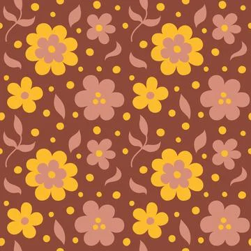 Seamless pattern a rose flower in a modern style. 스톡 일러스트