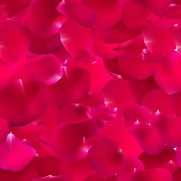 Seamless pattern with rose petals. Stock Illustration