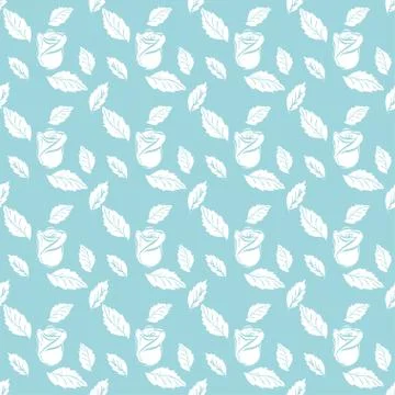 Seamless pattern roses Stock Illustration