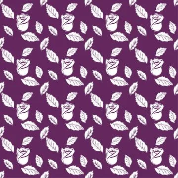 Seamless pattern roses Illustrazione stock