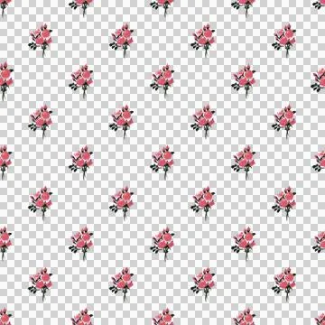 Seamless pattern. Roses seamless pattern. Stock Illustration
