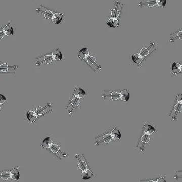 Seamless pattern rosin violin cartoon vector Stock Illustration