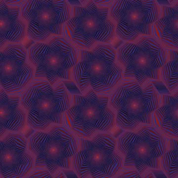 Seamless pattern with rotating octagonal stars Stock Illustration
