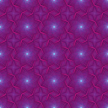 Seamless pattern with rotating octagonal stars Stock Illustration