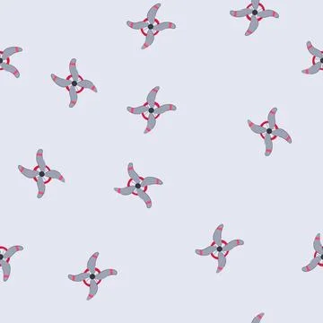 Seamless pattern rotor propeller cartoon vector Illustrazione stock