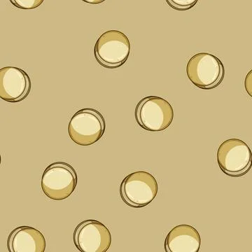 Seamless pattern Round cabinet knob cartoon design element Stock Illustration