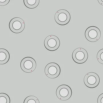 Seamless pattern round dial knob cartoon vector 스톡 일러스트