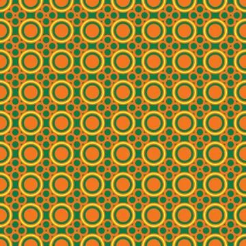 Seamless pattern with round elements Illustrazione stock