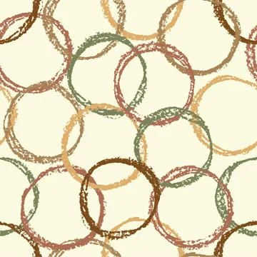 Seamless pattern with round forms. Repeat circle figure イラスト素材