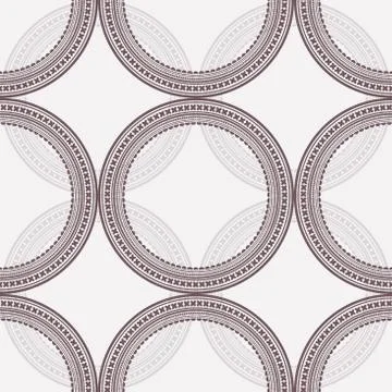 Seamless pattern with round frames. Stock Illustration