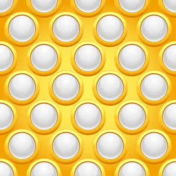 Seamless pattern with round jewels Stock Illustration