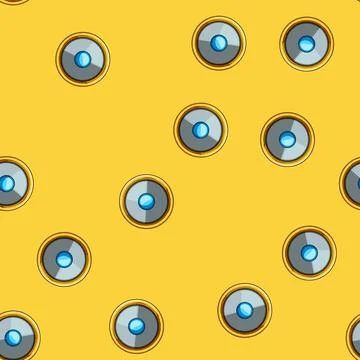 Seamless pattern Round magic shield protecting a player in games 스톡 일러스트