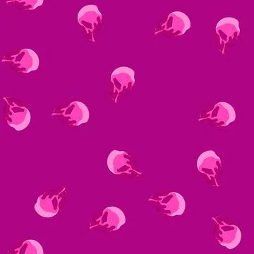 Seamless pattern round melted circle cartoon vector 库存插图