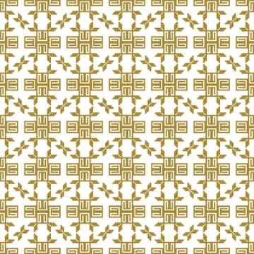 Seamless pattern of round pixel mosaic Illustrazione stock