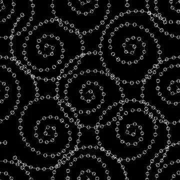 Seamless pattern with round shape Stock Illustration