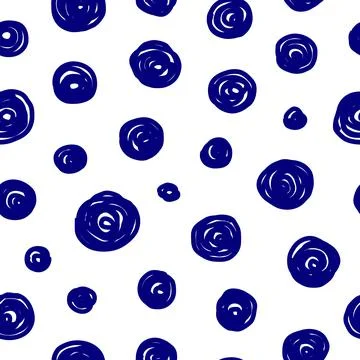 Seamless pattern with round spots. Stock Illustration