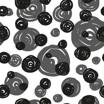 Seamless pattern with round spots. Stock Illustration