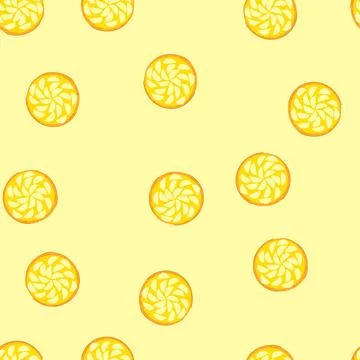 Seamless pattern round sweet fruit pie tart dessert 스톡 일러스트